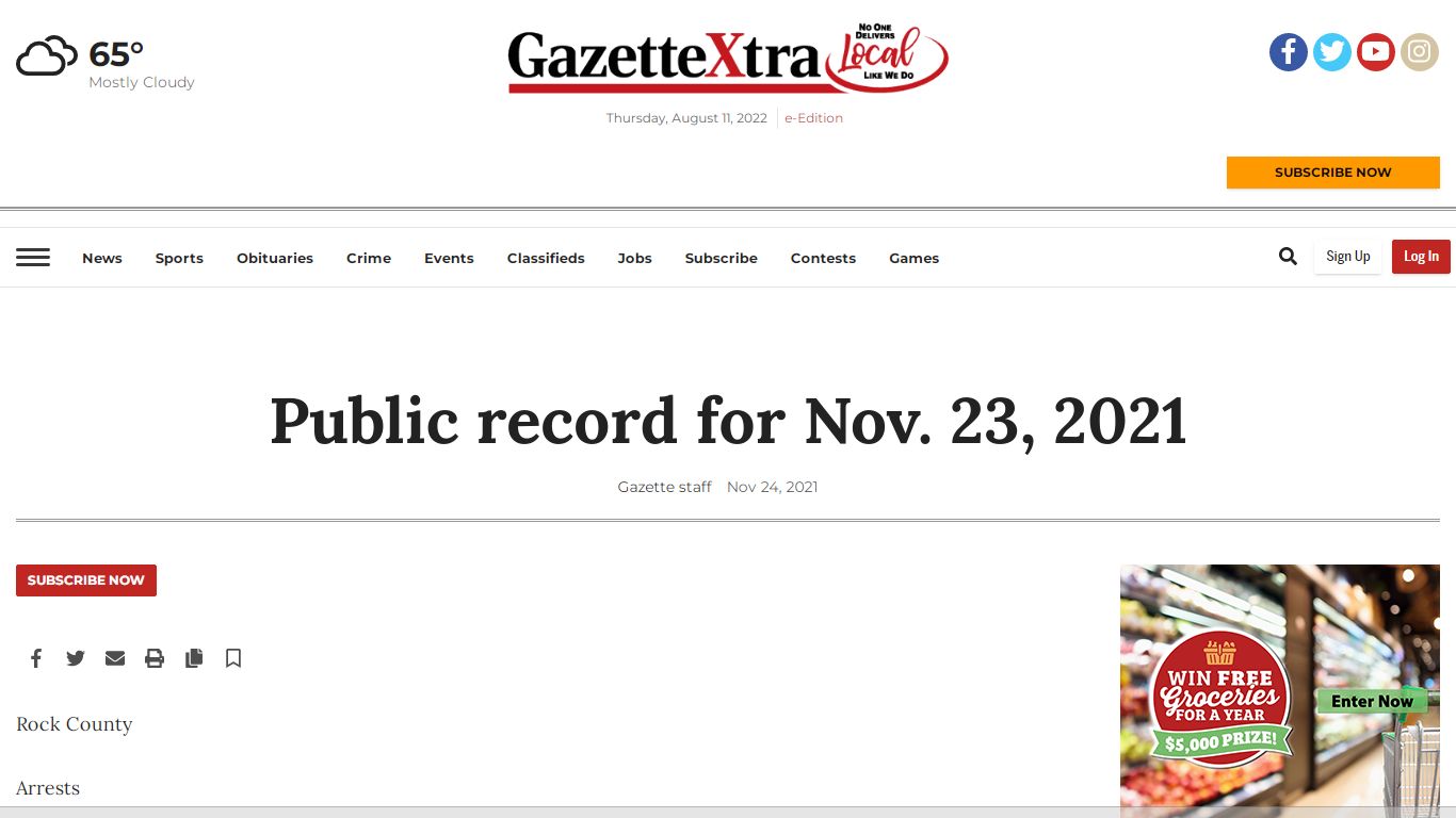 Public record for Nov. 23, 2021 | Public Record ...